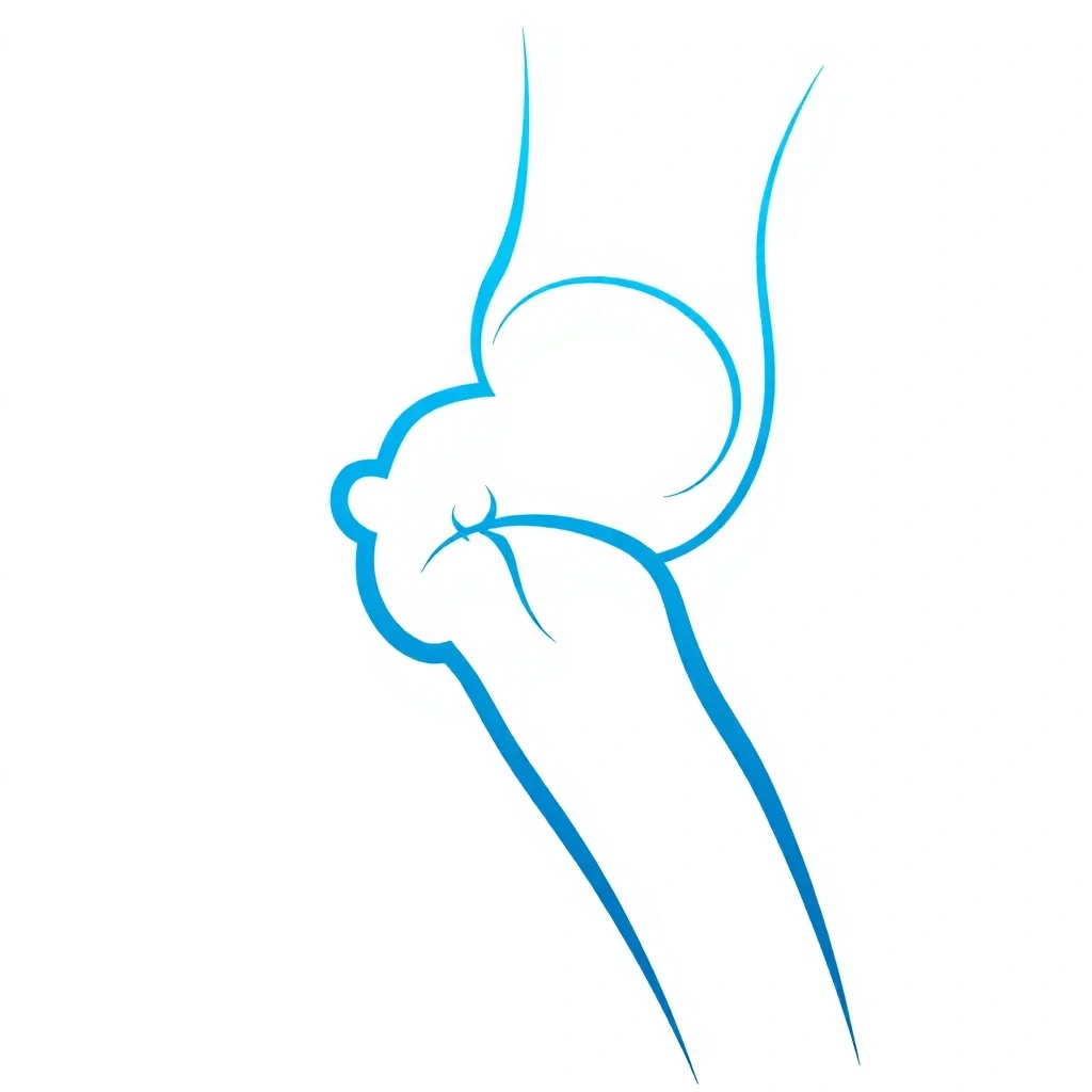 Sylwetka stawu biodrowego w ruchu